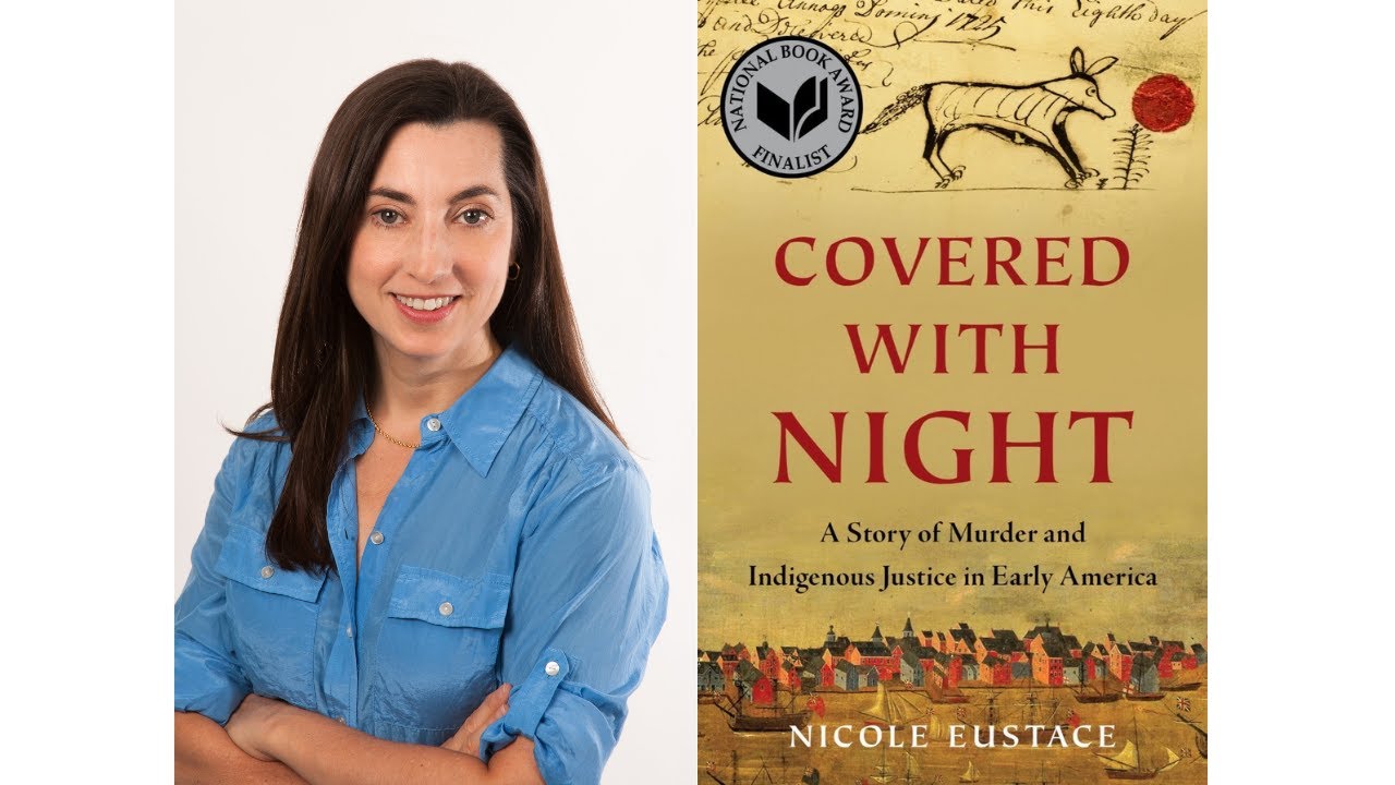 photo of author and picture of book cover for Covered with Night