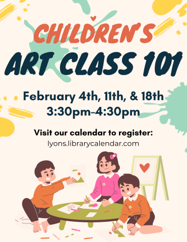 Children's art class 101 flyer