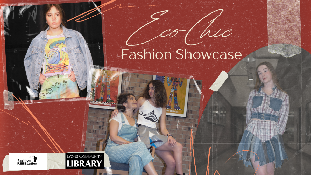 An event graphic with the event title and pictures of fashion models