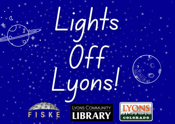 Dark sky with planets and stars